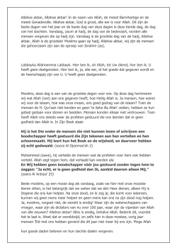 Eid ul adha - het offerfeest