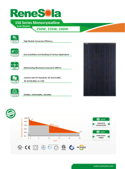 156 Series Monocrystalline