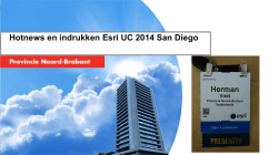 Hotnews en indrukken Esri UC 2014 San Diego - AGGN