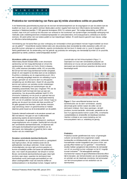 Wetenschappelijk brochure UC en pouchitis 2014
