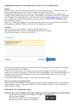 Handleiding inschrijven voor de ouderavond T4 vmbo UC 29 en 30