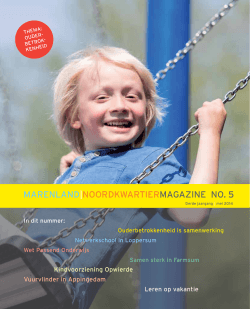 Marenland|noordkwartierMagazine no. 5