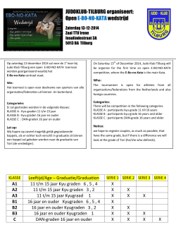 Informatie EBO-NO-KATA wedstrijd 2014