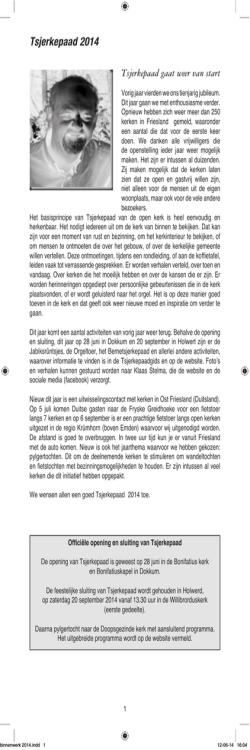 Gids 2014. Inhoud van de gids,inclusief activiteit