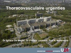 Thoracovasculaire urgenties