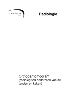 Orthopantomogram (brochure AZ Sint