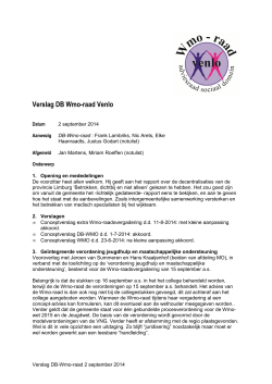 Verslag DB Wmo-raad d.d. 2 sept 2014 definitief