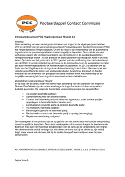 Introductie PCC Hygieneprotocol Ringrot.