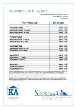 PRIJZENFICHE D.D. 01/2014