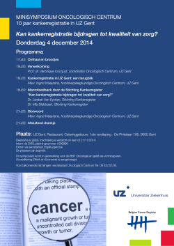 Affiche MiniSymposium kankerregistratie 04-12-2014