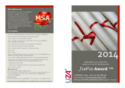 JiePie Award ™ - MSA