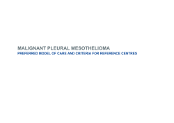 MALIGNANT PLEURAL MESOTHELIOMA