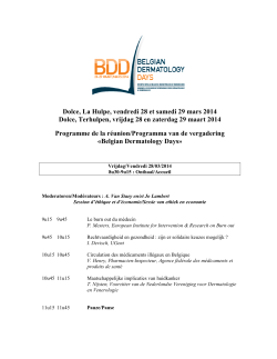 Prelim Programme BDD on 22 Jan 2014