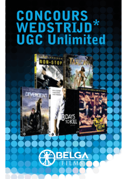 CONCOURS WEDSTRIJD* UGC Unlimited