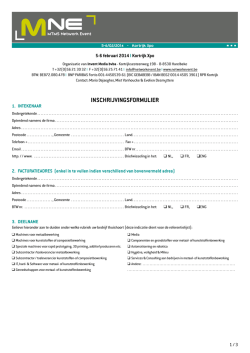 INSCHRIJVINGSFORMULIER