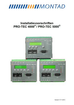 PRO-TEC 4000 5000 V6 - MONTAD Elektrotechnisch Adviesbureau