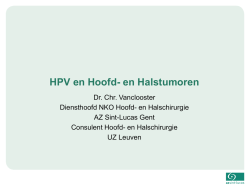 Is mijn hoofdhalstumor een SOA? HPV en kanker - AZ Sint