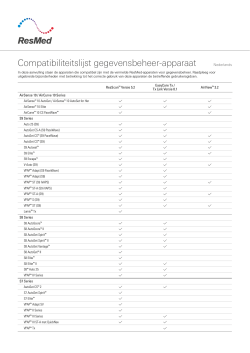 Compatibiliteitslijst gegevensbeheer-apparaat Nederlands