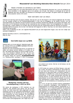 Nieuwsbrief 2014