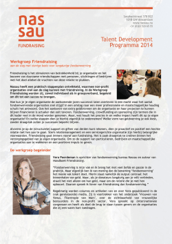 Hier uw tekst - Nassau Fundraising