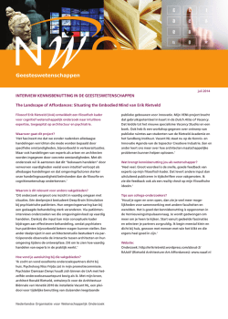 interview over kennisbenutting met NWO