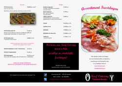 Het team van Korf Catering wenst u hele gezellige en smakelijke
