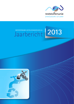 Jaarbericht Reststoffenunie 2013