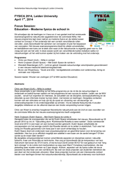 Education - Moderne fysica de school in