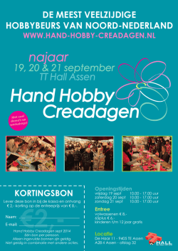 kortingsbon - Hand Hobby Creadagen