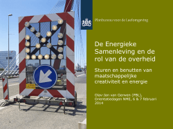 Olav-Jan van Gerwen Inleiding in de Energieke Samenleving
