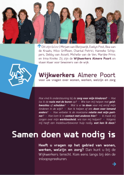 flyer - Zorggroep Almere