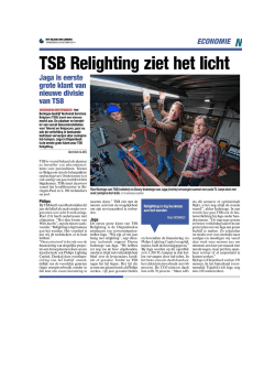 TSB Relighting ziet he licht