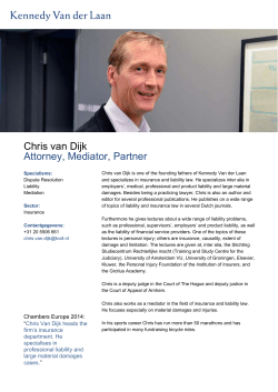 Chris van Dijk Attorney, Mediator, Partner