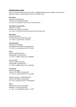 Download ons klachtenformulier in PDF