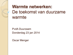 Oscar Menger_Warmte netwerken 3 januari 2014
