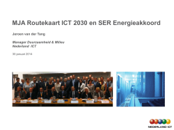 MJA Routekaart ICT 2030 en SER Energieakkoord