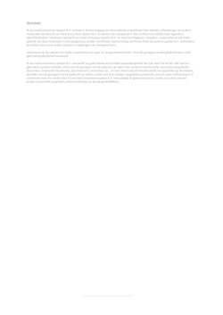Disclaimer PJ van Aalst exclusieve tapijten B.V. verleent u hierbij