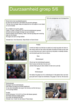 Duurzaamheid groep 5/6
