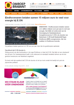 Eindhovenaren betalen samen 15 miljoen te veel
