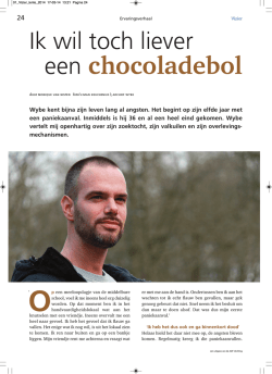 een chocoladebol - Angst, Dwang en Fobie stichting