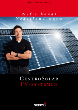 Nefit brochure CentroSolar PV-systemen