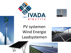 PV systemen Wind Energie Laadsystemen