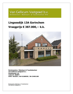 Lingsesdijk 13A Gorinchem Vraagprijs € 387.000,-