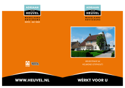 Verkoopbrochure - Adriaan van den Heuvel makelaars en adviseurs