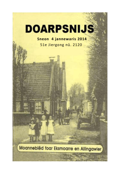 Januari 2014 - Doarpsnijs Exmorra