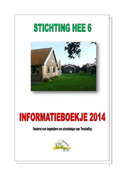 Informatieboekje 2014