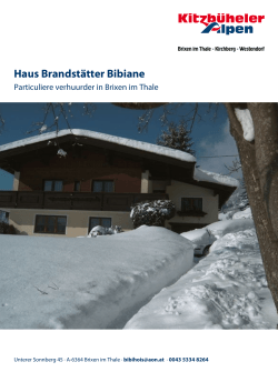 Haus Brandstätter Bibiane in Brixen im Thale