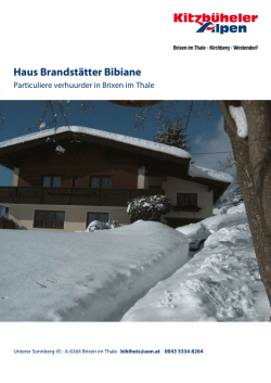 Haus Brandst&auml;tter Bibiane in Brixen im Thale