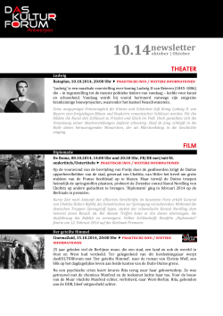 nieuwsbrief-newsletter-daskulturforum-oktober-2014