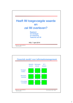 Heeft IM toegevoegde waarde en zal IM overleven?